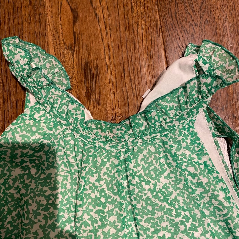 Green Patterned Top - Picture 4 of 7